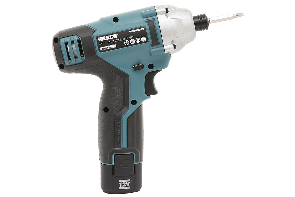 Máy khoan vặn vít pin Wesco WS2530K2 12V Màu Xanh Dương