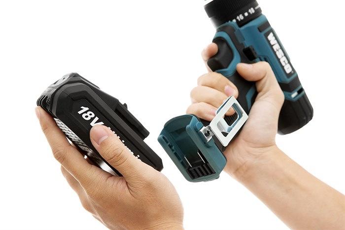 Máy khoan động lực pin Wesco WS2937 18V Màu Xanh Dương