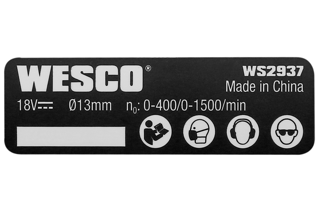 Máy khoan động lực pin Wesco WS2937 18V - 12