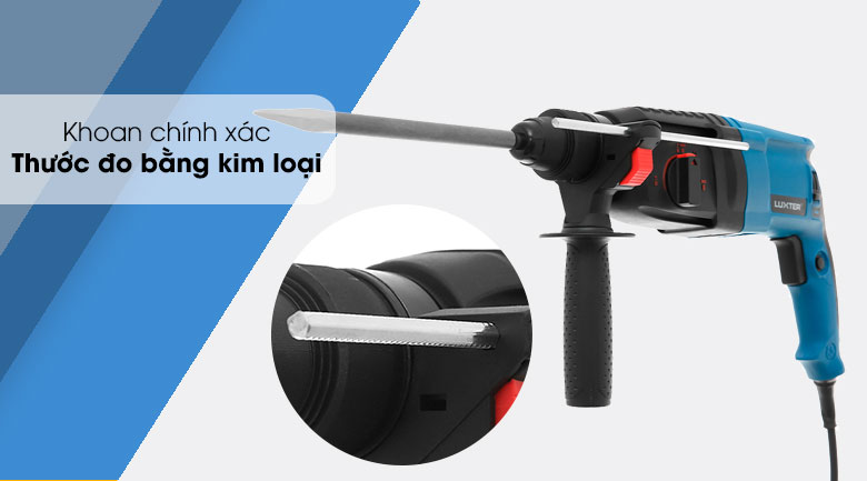 Máy Khoan Búa Điện Luxter Wm58101 800W - thước đo kim loại