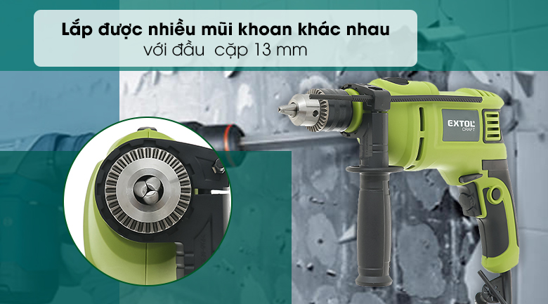 Máy khoan động lực điện Extol 401182 750W - Đầu cặp 13 mm