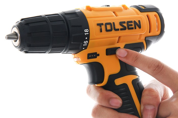 Máy khoan pin Tolsen 79036 12V Màu Đen - Vàng