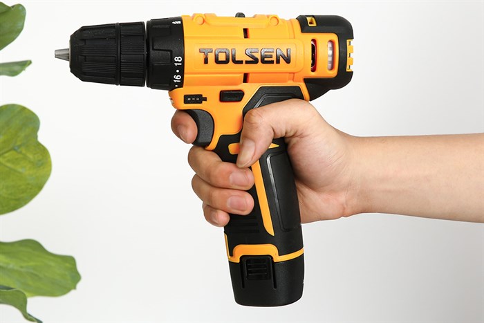 Máy khoan pin Tolsen 79036 12V Màu Đen - Vàng