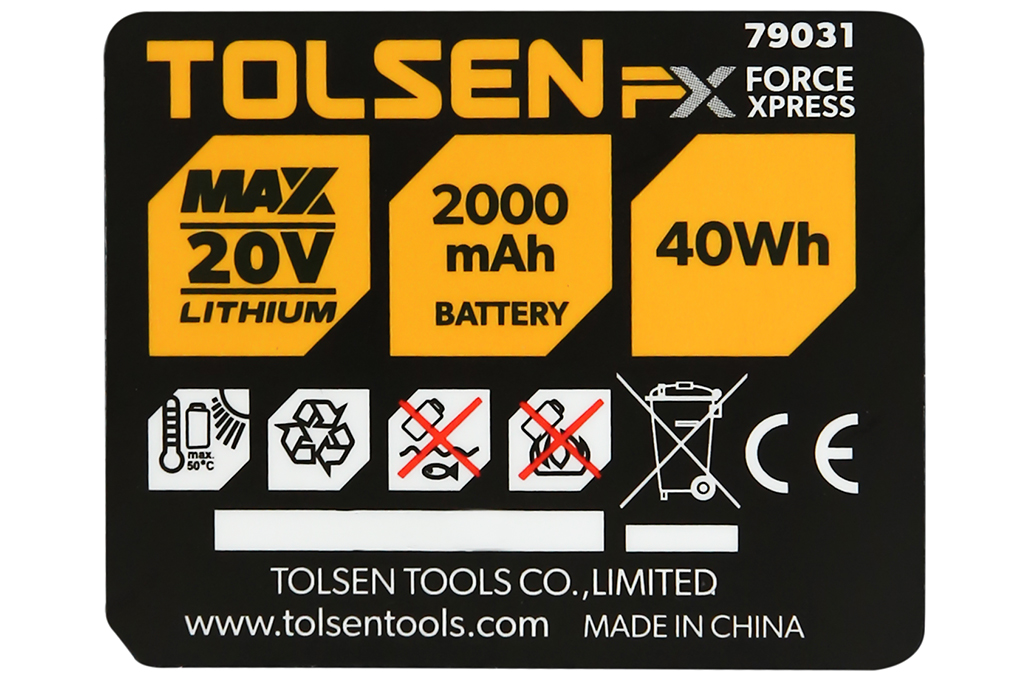 Siêu thị máy khoan pin TOLSEN 79034