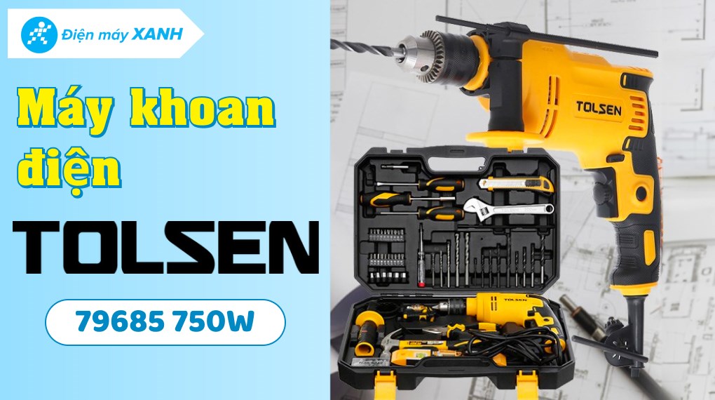 Máy khoan động lực điện Tolsen 79685 750W (95 phụ kiện)