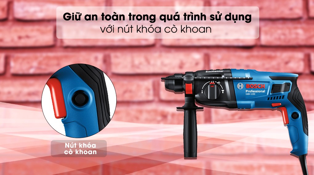 Máy khoan búa điện Bosch GBH 220 720W