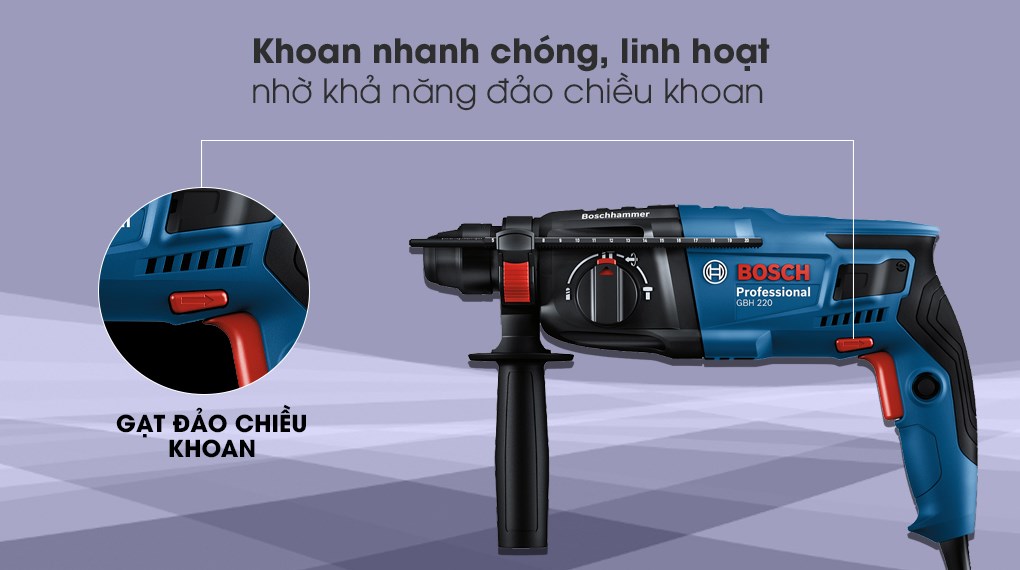 Máy khoan búa điện Bosch GBH 220 720W