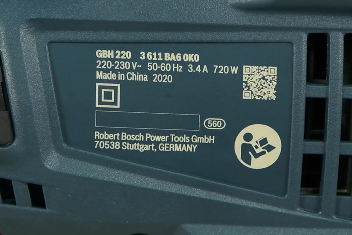 Máy khoan búa điện Bosch GBH 220 720W Màu Xanh Dương