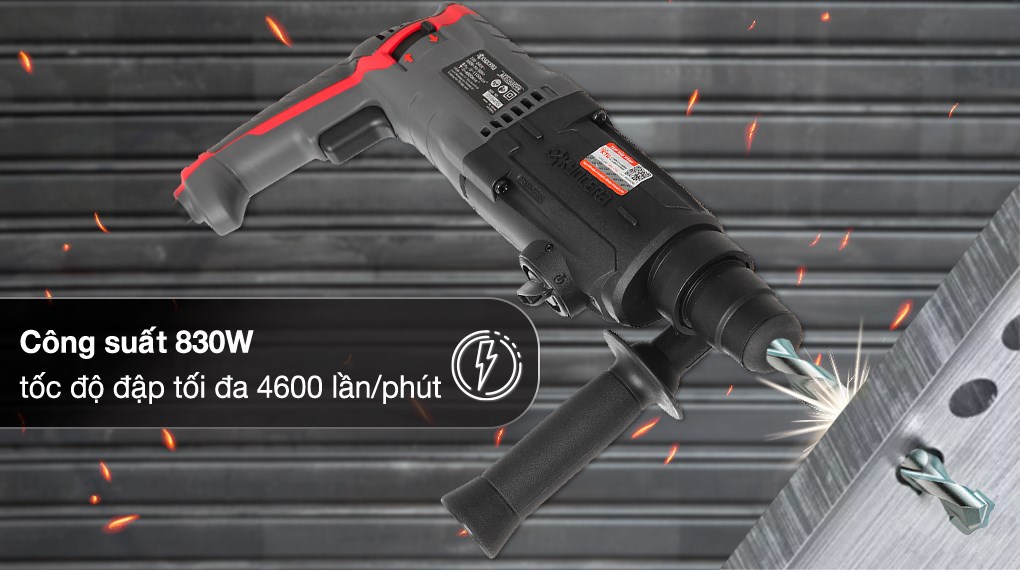 Máy khoan búa điện Kyocera AED2630VR 830W