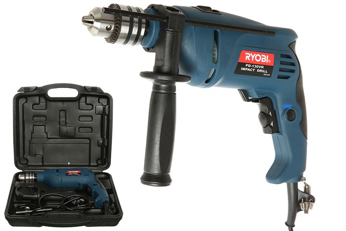Máy khoan động lực điện Ryobi PD-130VR 650W Màu Xanh Dương