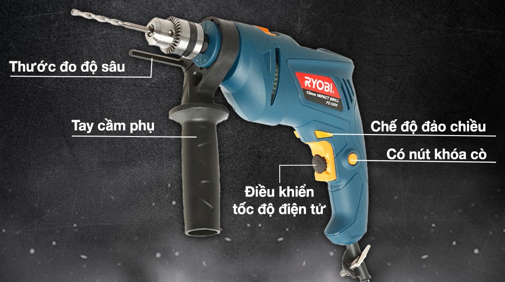 Máy khoan động lực điện Ryobi PD-550K 550W