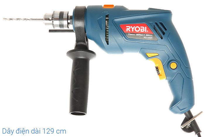 Máy khoan động lực điện Ryobi PD-550K 550W Màu Xanh Dương
