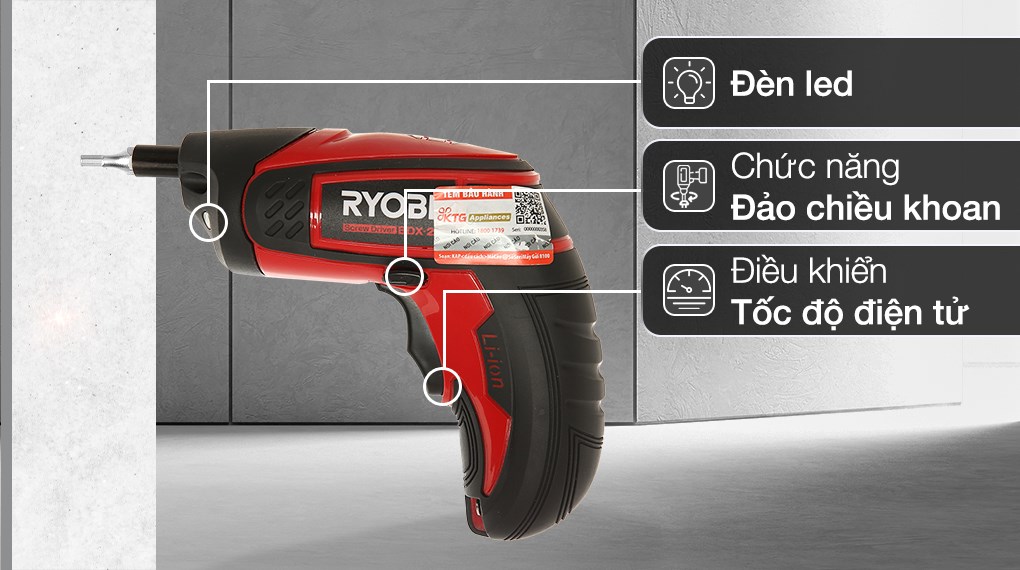 Máy vặn vít pin Ryobi BDX-2 3.6V