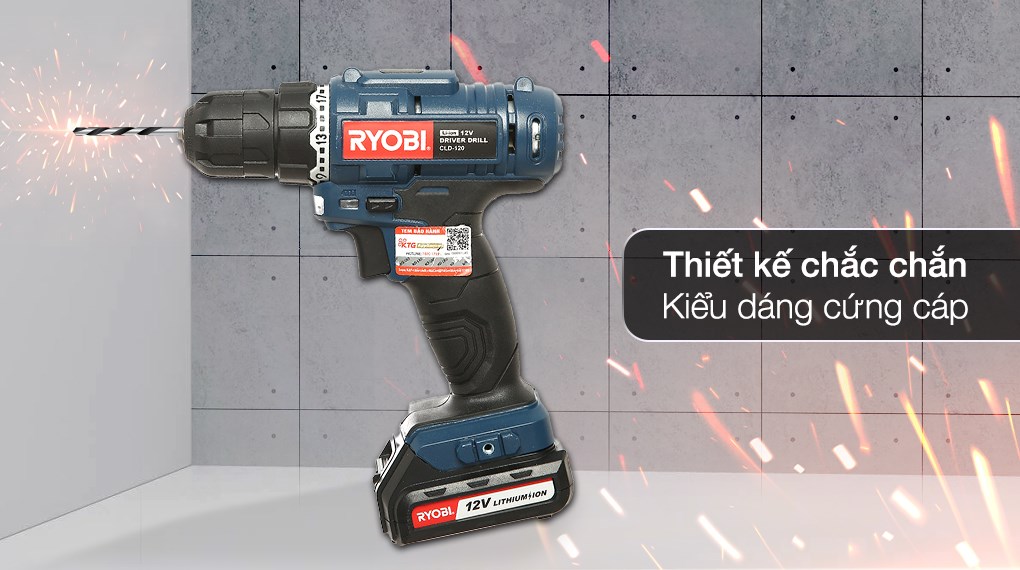 Máy khoan vặn vít pin Ryobi CLD-120 12V