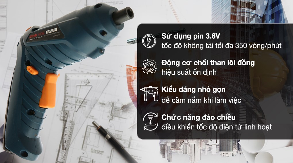 Máy vặn vít pin Ryobi HSD-360L 3.6V