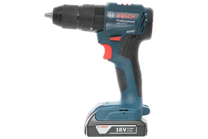 Máy khoan vặn vít pin Bosch GSB 185-LI 18V (1 pin, 1 sạc) Màu Xanh Dương