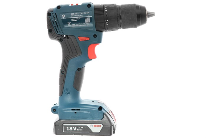 Máy khoan vặn vít pin Bosch GSB 185-LI 18V (1 pin, 1 sạc) Màu Xanh Dương
