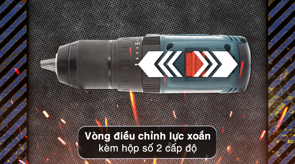 Máy khoan vặn vít pin Bosch GSB 185-LI 18V (2 pin, 1 sạc)