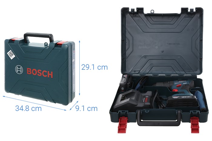 Máy khoan vặn vít pin Bosch GSB 185-LI 18V (2 pin, 1 sạc)