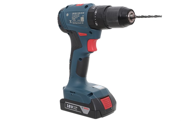Máy khoan vặn vít pin Bosch GSB 185-LI 18V (2 pin, 1 sạc)