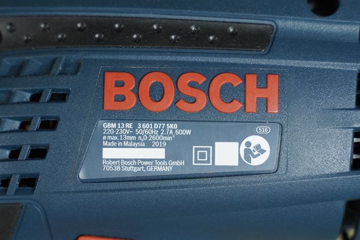 Máy khoan điện Bosch GBM 13 RE 600W Màu Xanh Dương