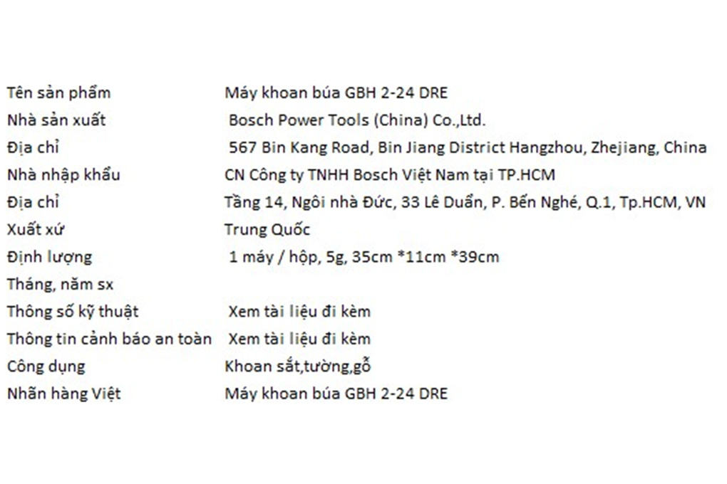 Máy khoan búa điện Bosch GBH 2-24 DRE 790W - 4