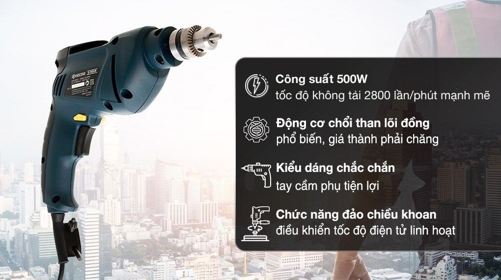 Máy khoan điện Ryobi D-110VR 500W