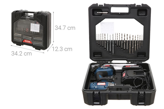 Máy khoan pin Ryobi CLI-1802K 18V Màu Xanh Dương