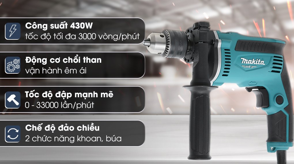 Máy khoan búa điện Makita M8103B 430W