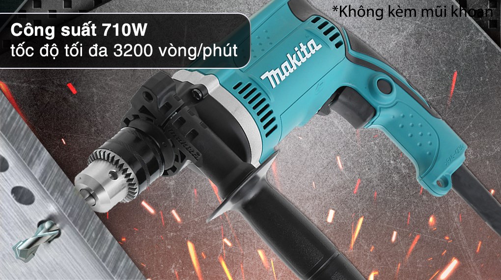 Máy khoan búa điện Makita HP1630 710W