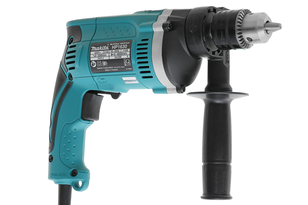Máy khoan búa điện Makita HP1630 710W Màu Xanh lá