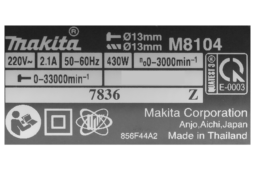 Máy khoan búa điện Makita M8104B 430W Màu Xanh lá