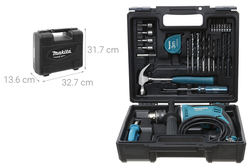 Máy khoan búa điện Makita M8103KX2B 430W Màu Xanh lá