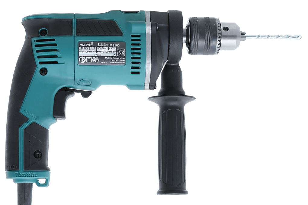 Máy khoan búa điện Makita M8103KX2B 430W Màu Xanh lá