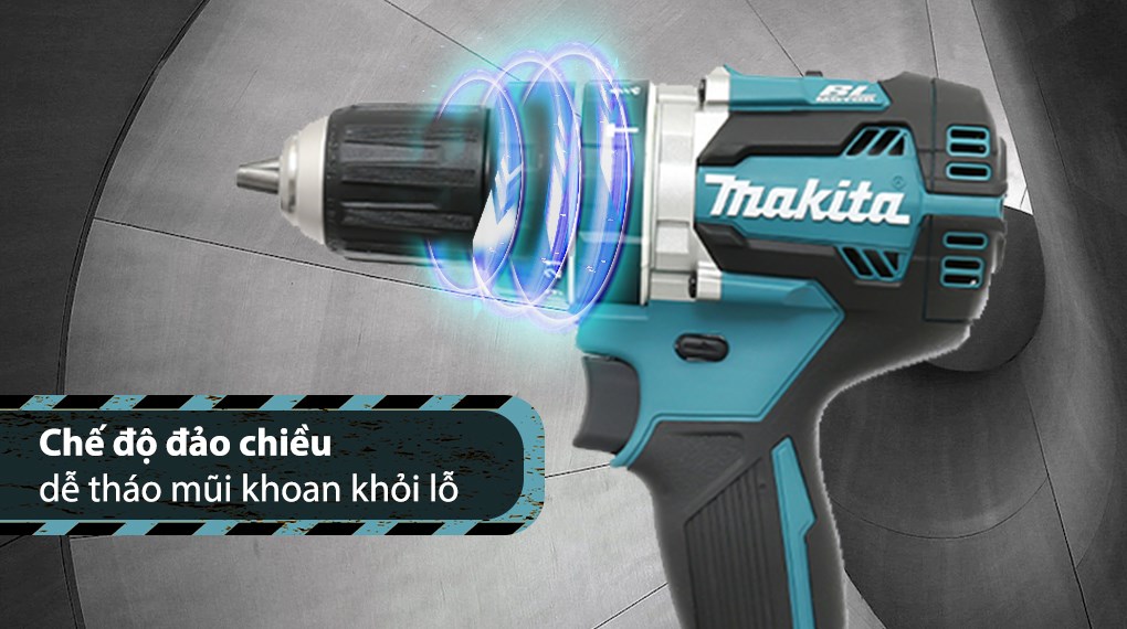 Máy khoan búa, vặn vít pin Makita DHP484RTE 18V (2 pin, 1 sạc)