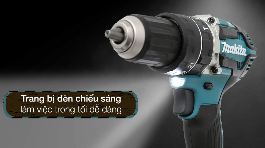 Máy khoan búa, vặn vít pin Makita DHP484RTE 18V (2 pin, 1 sạc)