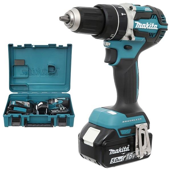 Máy khoan búa, vặn vít pin Makita DHP484RTE 18V (2 pin, 1 sạc)
