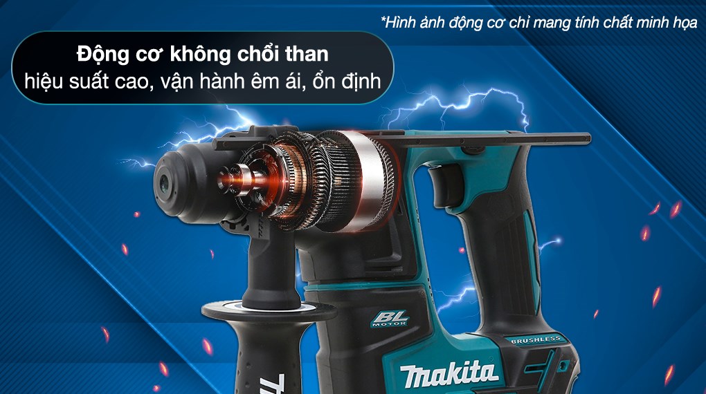 Máy khoan búa pin Makita DHR171Z 18V (không kèm pin, sạc)
