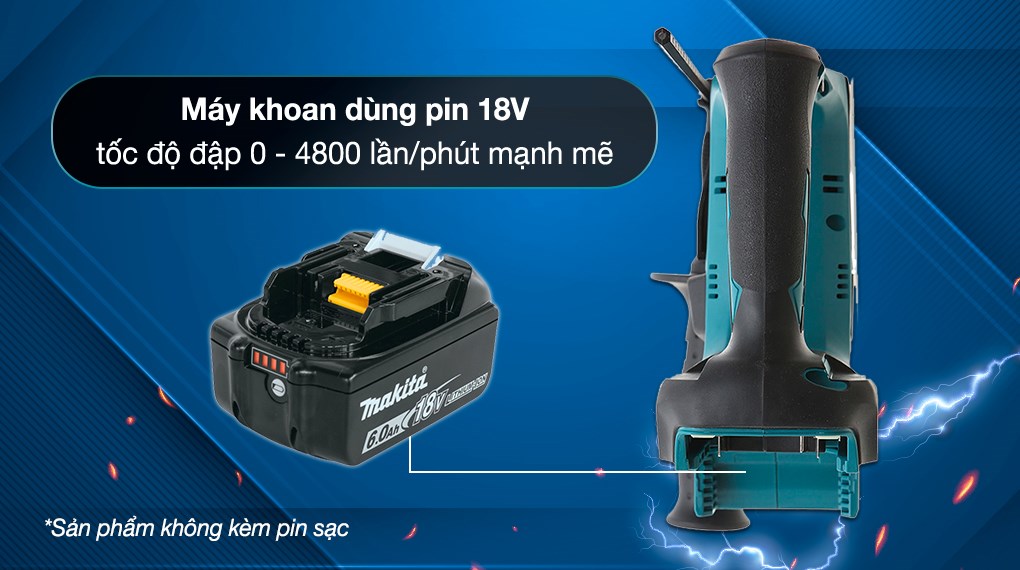 Máy khoan búa pin Makita DHR171Z 18V (không kèm pin, sạc)