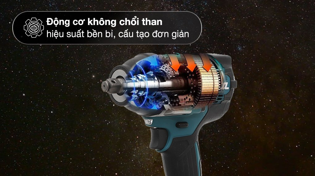 Máy siết bu lông pin Makita DTW700Z 18V (không kèm pin, sạc)