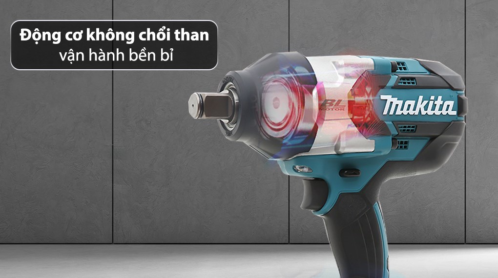Máy siết bu lông pin Makita DTW1001RTJ 18V (2 pin, 1 sạc)