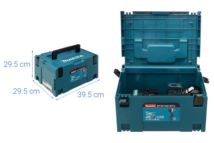 Máy siết bu lông pin Makita DTW1001RTJ 18V (2 pin, 1 sạc)