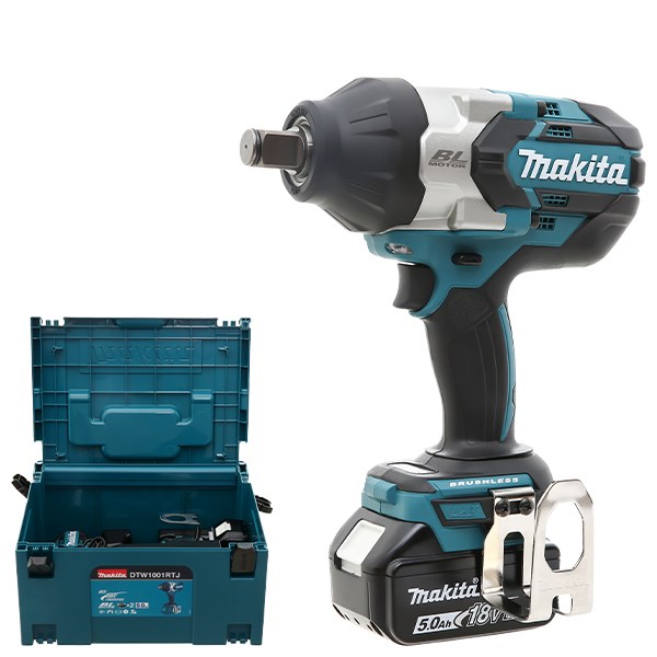 Máy siết bu lông pin Makita DTW1001RTJ 18V (2 pin, 1 sạc)