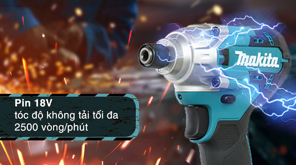 Máy vặn vít pin Makita DTD156Z 18V (không kèm pin, sạc)