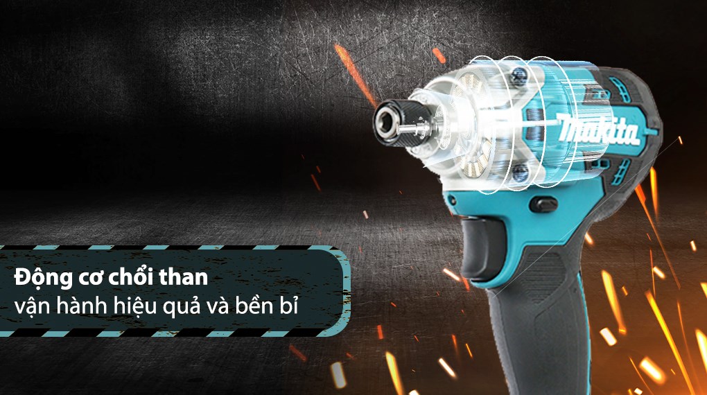 Máy vặn vít pin Makita DTD156Z 18V (không kèm pin, sạc)