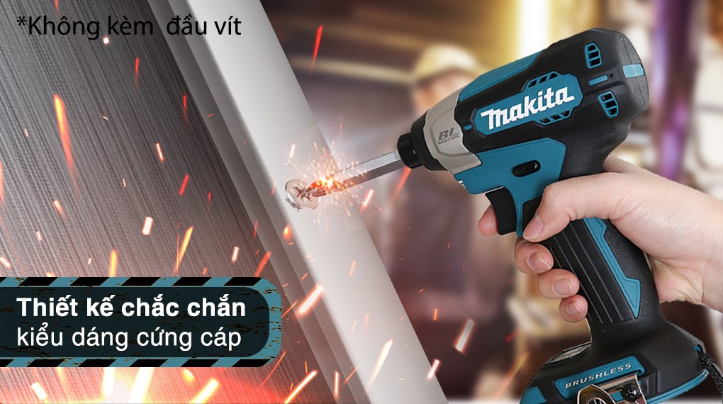 Máy vặn vít pin Makita DTD157Z 18V (không kèm pin, sạc)