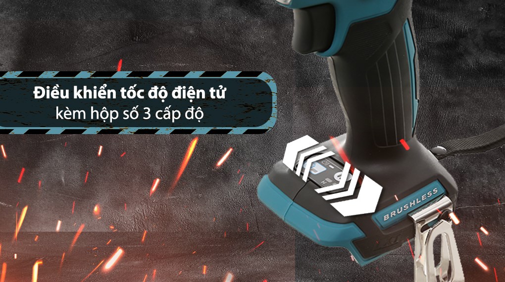 Máy vặn vít pin Makita DTD157Z 18V (không kèm pin, sạc)