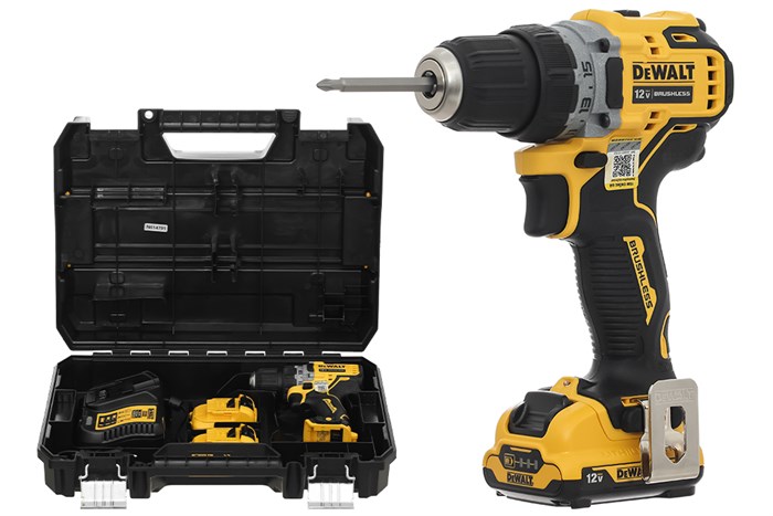 Máy khoan pin Dewalt DCD701D2-KR 12V (2 pin 2 Ah, 1 sạc)