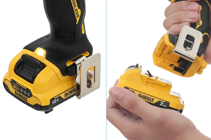 Máy khoan pin Dewalt DCD701D2-KR 12V (2 pin 2 Ah, 1 sạc)