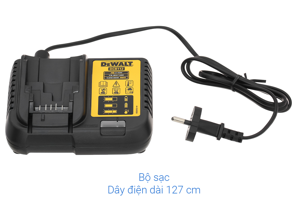 Máy khoan pin Dewalt DCD701D2-KR 12V (2 pin 2 Ah, 1 sạc) Màu Đen - Vàng
